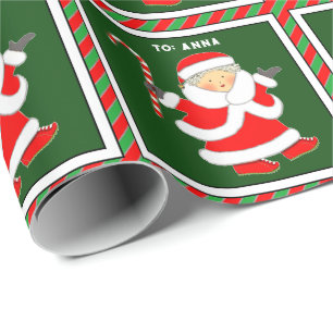 Mrs. Claus Gifts Wrapping Paper
