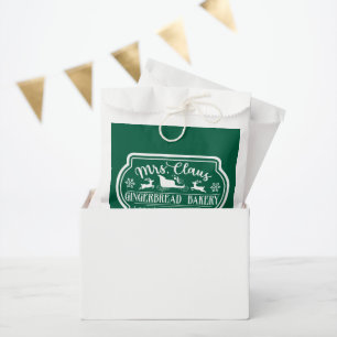 Mrs. Claus gingerbread bakery Favour Bag