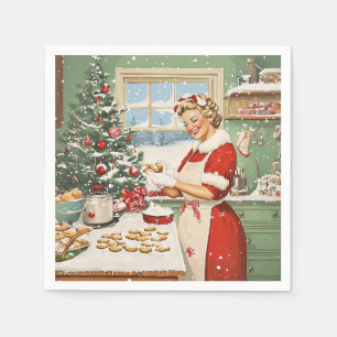 Mrs. Claus Holiday Baking Delight Napkin