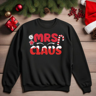 Mrs Claus Melting Snow Christmas Sweatshirt