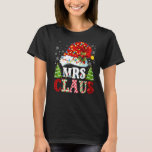 Mrs Claus Santa Lights Christmas Red Plaid Couples T-Shirt<br><div class="desc">Mrs Claus Santa Lights Christmas Red Plaid Couples Pajama</div>