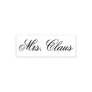 Mrs. Claus (Santa's Wife) Signature Self-inking Stamp