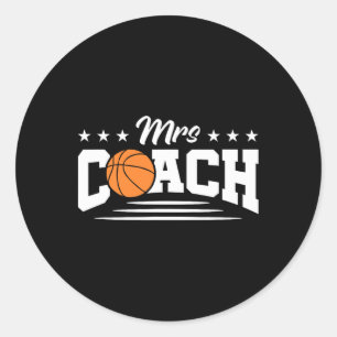 Mrs Coach - Mrs Bysketbyll Coach Classic Round Sticker