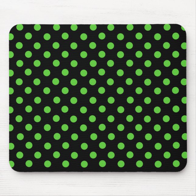 Mrs Cookies Green Spot Polka Dot Mousepad (Front)