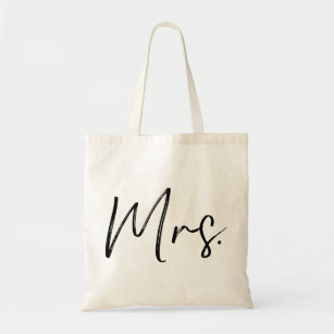 Mrs. couple wife wifey wedding just married tote bag