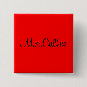Mrs.Cullen 15 Cm Square Badge