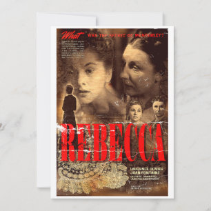 Mrs Danvers welcomes you Invitation