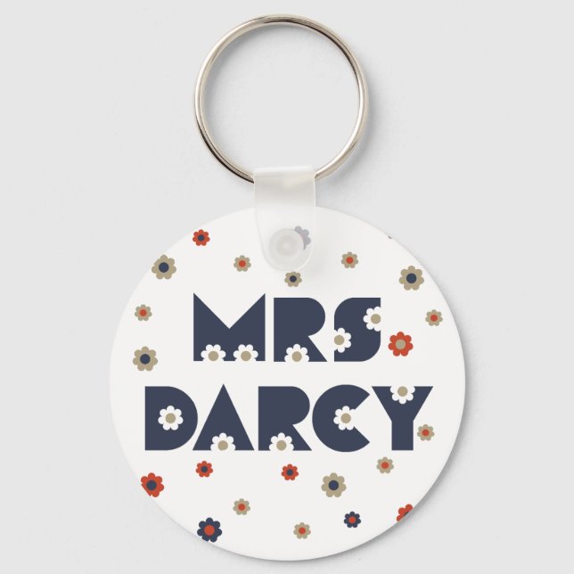 Mrs. Darcy Keychain (Front)