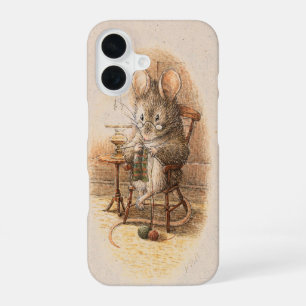 Mrs. Dormouse Knitting iPhone 16 Case