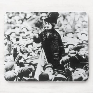 Mrs Emmeline Pankhurst Addressing a Crowd Mouse Pad