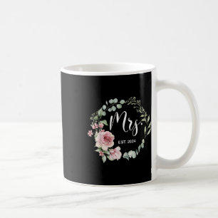 Mrs. Est. 2024 Just Married Wedding Wife Mr & Coffee Mug