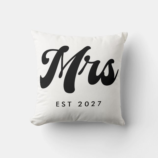 Mrs EST year Cushion (Front)