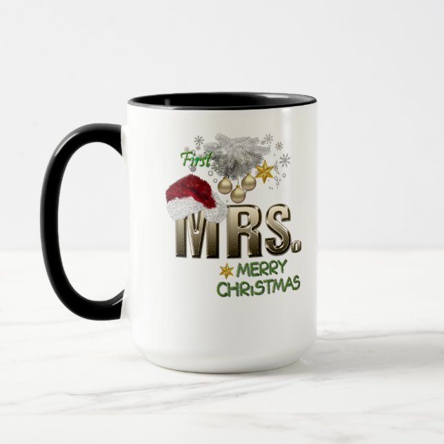 MRS. First Christmas Mug (Left)