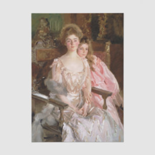 Mrs. Fiske Warren and Daughter by Singer Sargent Tissue Paper
