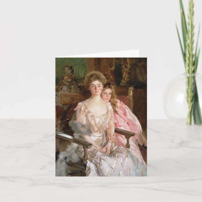 Mrs. Fiske Warren and Her Daughter Card (Front)