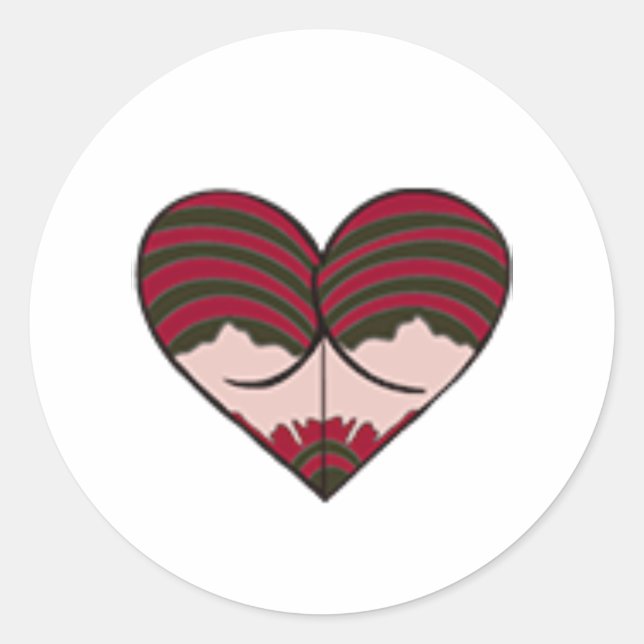 mrs freddy butt classic round sticker (Front)