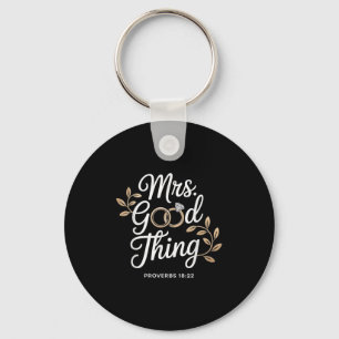 Mrs Good Thing Christian Proverbs Christian Couple Key Ring