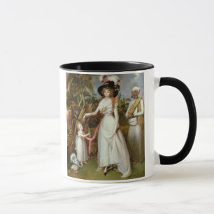 Mrs Graham of Kinross, her Daughter and a Jamadar, Mug