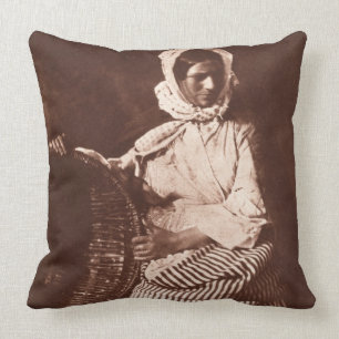 Mrs Hall, Newhaven, c.1843-47 (salt paper print fr Cushion