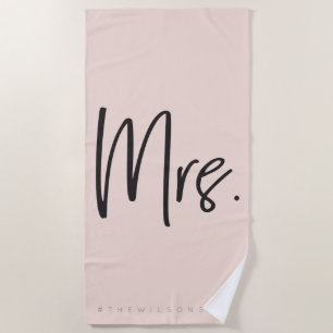 Mrs. #hashtag beachtowel beach towel