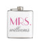 Mrs Hot Pink Modern Wedding Custom Name