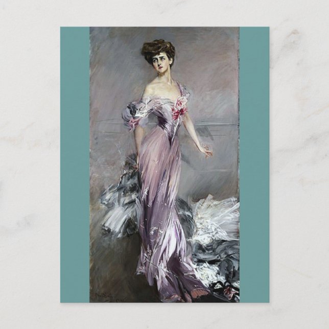 Mrs. Howard Johnston - Boldini Postcard (Front)