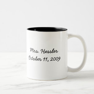 Mrs. I do Mug. Two-Tone Coffee Mug