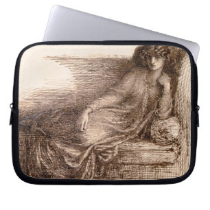 Mrs. Jane Morris Reclining on a Sofa Laptop Sleeve