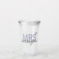 Mrs Last Name Diamond Wedding Date Bride Name