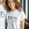 Mrs Last Name Heart Wedding Monogram
