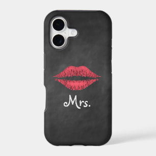 Mrs. Lips on Chalkboard iPhone 5 Case-Mate ID