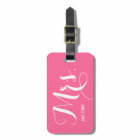 Mrs. Luggage Tag - pink