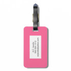 Mrs. Luggage Tag - pink