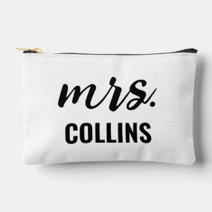 Mrs Makeup Bride Bridesmaid Engagement Wedding Accessory Pouch