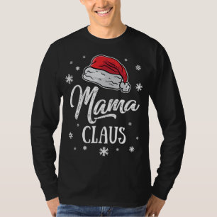 Mrs. Mama Santa Claus Christmas Mum Matching Famil T-Shirt