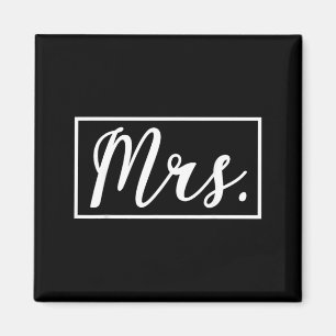 Mrs Matching Mr And Mrs Wife Husband Wedding Magnet