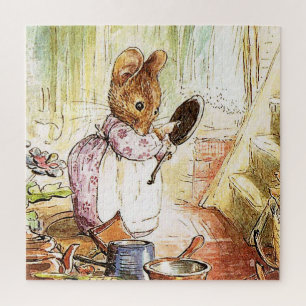 “Mrs Mouse Cleans Pots and Pans” by Beatrix Potter Jigsaw Puzzle