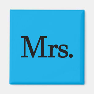 Mrs Mr And Mrs Matching Married Wife Husband Magnet
