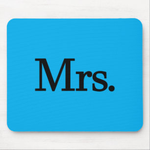 Mrs Mr And Mrs Matching Married Wife Husband Mouse Pad