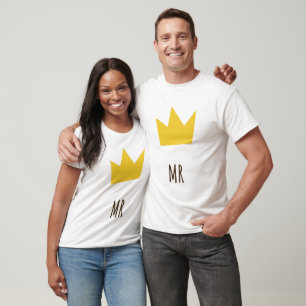 Mrs Mr King and Queen Couple T-Shirt