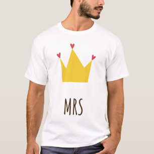 Mrs Mr King and Queen Couple T-Shirt