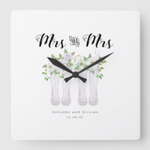Mrs & Mrs Clock Wedding Anniversary Christmas Gift