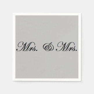 Mrs. & Mrs. napkins