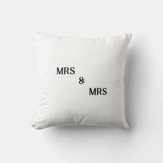 Mrs & Mrs newely wed cushion (Front)
