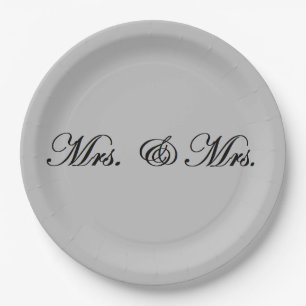 Mrs. & Mrs.  Paper Plate