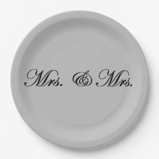 Mrs. & Mrs.  Paper Plate