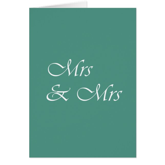 Mrs & Mrs Typography (Front)