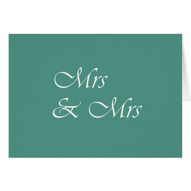Mrs & Mrs Typography (Front Horizontal)