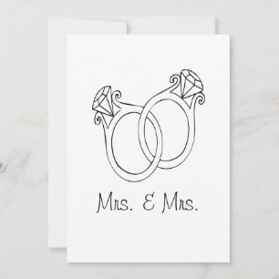 Mrs. & Mrs. Wedding Card