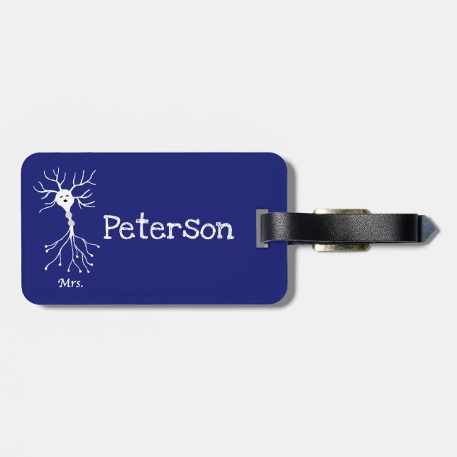 Mrs. Neuron Luggage Tag (Back Horizontal)